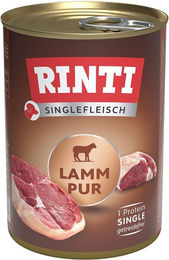Produktbild von Rinti Singlefleisch Lamm pur Monoprotein Hund ohne Konservierungsstoffe 24x400g
