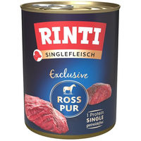 Produktbild von Rinti Singlefleisch Pferd Monoprotein mit hohem Fleischanteil 12x800g