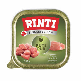 Produktbild von Rinti Singlefleisch Pute Pur Hund Getreidefrei Monoprotein 10x150g
