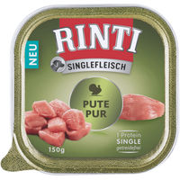 Produktbild von Rinti Singlefleisch Pute Pur Hundefutter Nass Monoprotein Getreidefrei 10 x 150g - 10 x 150 g