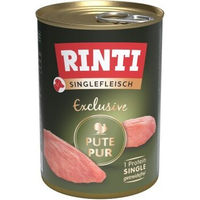 Produktbild von Rinti Singlefleisch Pute pur Hundeweiche Stückchen getreidefrei und hypoallergen 12x400 g - 12 x 400 g