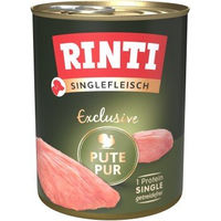 Produktbild von Rinti Singlefleisch Pute Stückchen Getreidefrei Hypoallergen Monoprotein 12x800 g - 12 x 800 g