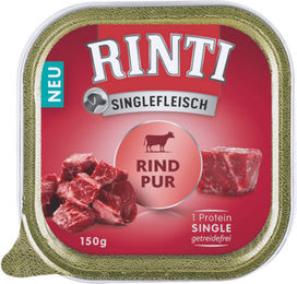 Rinti Singlefleisch Rind Pastete für Hunde Adult Getreidefrei Monoprotein 10 x 150 g - 10 x 150 g – Bild 1 von 6