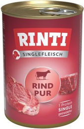 Produktbild von Rinti Singlefleisch Rind pur Hundeweiche Stückchen getreidefrei hypoallergen 12x400 g - 12 x 400 g