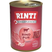 Produktbild von Rinti Singlefleisch Rind pur Hundeweiche Stückchen getreidefrei hypoallergen 12x400 g - 12 x 400 g