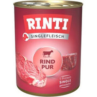 Produktbild von Rinti Singlefleisch Rind pur Hundeweiche Stückchen getreidefrei und hypoallergen 6x800 g - 6 x 800 g