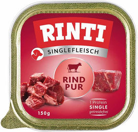 Produktbild von Rinti Singlefleisch Rind Pur Monoprotein Getreidefrei Hundefutter 10x150g