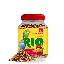 Produktbild von Rio Früchte und Beerenmischung Fruchtsnack für Wellensittiche ohne tierisches Protein 180 g
