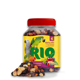 Produktbild von Rio Fruchtsnack Beerenmischung für Großsittiche und Papageien ohne tierisches Protein 190 g