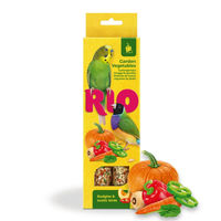 Produktbild von RIO Knabberstangen Gartengemüse für Wellensittiche Papageien und exotische Vögel ohne tierisches Protein 2x 40 g