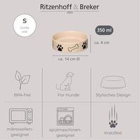 Produktbild von Ritzenhoff & Breker Hundenapf Mika Dog Mini aus Keramik beige