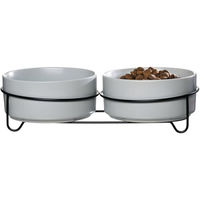 Produktbild von Ritzenhoff & Breker Napfset Taro 3-teilig aus Keramik grau für Hunde und Katzen