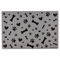 Produktbild von Ritzenhoff & Breker Napfunterlage Mika Dog Grau aus Kunststoff 45 x 30 cm