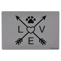 Produktbild von Ritzenhoff & Breker Napfunterlage Mika Love Grau 45 x 30 cm aus Kunststoff