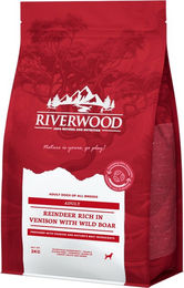 Riverwood Adult Hundefutter mit Rentier, Hirsch und Wildschwein 12kg – Bild 1 von 3