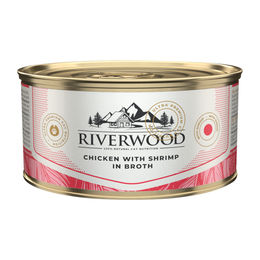 Riverwood Caviar Katzen Nassfutter Huhn mit Garnelen in Brühe 24 x 85 g – Bild 1 von 1