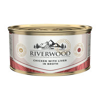 Produktbild von Riverwood Caviar Katzen Nassfutter Huhn mit Leber in Brühe 24 x 85 g
