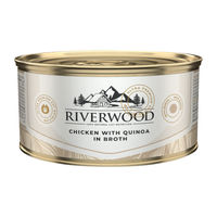 Produktbild von Riverwood Caviar Katzen Nassfutter Huhn mit Quinoa in Brühe 24 x 85 g