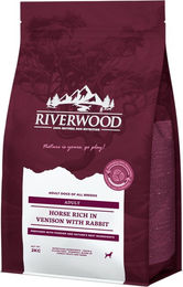 Riverwood Hundefutter Adult & Senior Pferd Hirsch Kaninchen getreidefrei und glutenfrei 2 kg – Bild 1 von 2