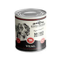 Produktbild von Riverwood Mono Protein Kalb Hypoallergenes Nassfutter für erwachsene Hunde 6 x 400 g