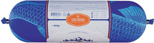 Riverwood Nassfutter Fischwurst Kabeljau und Thunfisch 800 g – Bild 1 von 2