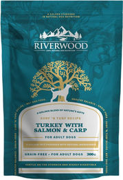 Riverwood Surf 'n Turf Hundefutter Adult Truthahn mit Fasan und Karpfen in Sauce, getreidefrei und glutenfrei, 12 x 300 g – Bild 1 von 2