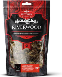 Produktbild von Riverwood Zahnpflege-Snack Rinderlungen-Stücke für Hunde 150 g