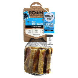 Produktbild von Roam Pet Treats Hundesnack Ossy Baby Backs mit Strauß Monoprotein und hypoallergen 2er-Pack 50 g - 2 x 50 g