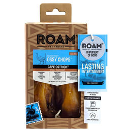 Produktbild von Roam Pet Treats Hundesnack Ossy Chops mit Strauß Monoprotein und hypoallergen 2er-Pack 40 g - 2 x 20 g