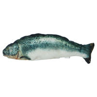 Produktbild von Robocat Elektrisches Katzenspielzeug Lachs aus Plüsch Blau - 30 cm