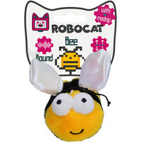 Produktbild von Robocat Interaktives Katzenspielzeug Biene aus Plüsch mit Katzenminze 14,2 cm