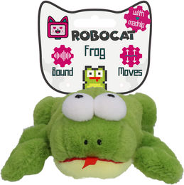 Robocat Katzenspielzeug Frosch aus Plüsch mit Catnip in Grün – Bild 1 von 6