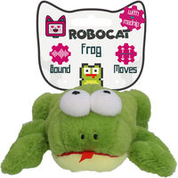 Produktbild von Robocat Katzenspielzeug Frosch aus Plüsch mit Catnip in Grün