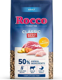 Produktbild von Rocco Adult Classic Hundefutter Rind mit Huhn getreidefrei 10 kg