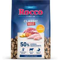 Produktbild von Rocco Adult Classic Hundefutter Rind mit Huhn getreidefrei 5 x 1 kg
