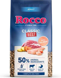 Produktbild von Rocco Adult Classic Hundefutter Rind mit Lachs getreidefrei 10 kg