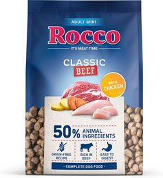 Produktbild von Rocco Adult MINI Classic Hundefutter Rind mit Huhn getreidefrei 6 x 1 kg