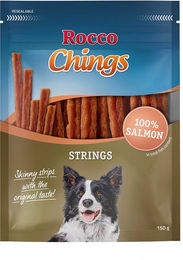 Produktbild von Rocco Chings Belohnungssnack Lachs getreidefrei mit hohem Fleischanteil 600 g - 4 x 150 g