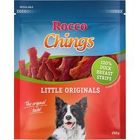 Produktbild von Rocco Chings Little Originals Hundetrockenfleisch Entenbrust in kurzen Streifen getreidefrei 4 x 250 g
