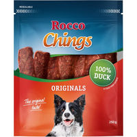 Produktbild von Rocco Chings Originals Getrocknete Entenbrust Hund Getreidefrei 12 x 250 g - 12 x 250 g