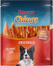 Produktbild von Rocco Chings Originals Getrocknete Hühnerbrust Getreidefrei 12 x 250g - 12 x 250 g