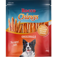 Produktbild von Rocco Chings Originals Hundetrockenfleisch Hühnerbrust Streifen Getreidefrei Hypoallergen 4 x 250g - 12 x 250 g