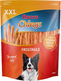 Produktbild von Rocco Chings XXL Pack Hundetrockenfleisch Hühnerbrust in Streifen 900 g - 900 g