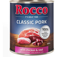 Produktbild von Rocco Classic Hundefutter Adult Schwein Huhn Kalb Getreidefrei 6 x 800 g - 6 x 800 g