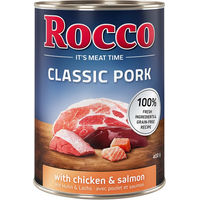 Produktbild von Rocco Classic Hundefutter Adult Schwein Huhn Lachs Getreidefrei 6 x 400g