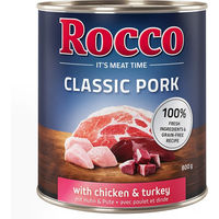 Produktbild von Rocco Classic Hundefutter Adult Schwein Huhn Pute Getreidefrei 6 x 800 g - 6 x 800 g