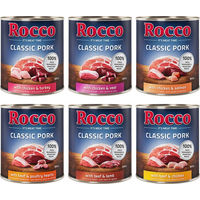 Produktbild von Rocco Classic Probiermix Hund Adult Stückchen in Sauce Getreidefrei 6 x 800 g