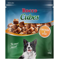 Produktbild von Rocco Cubes Belohnungssnack für Hunde mit Huhn und Kabeljau mit hohem Fleischanteil 4 x 150 g - 4 x 150 g