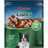 Produktbild von Rocco Cubes Belohnungssnack Hund Ente und Kabeljau mit hohem Fleischanteil 12 x 150 g - 4 x 150 g