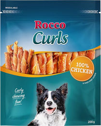 Produktbild von Rocco Curls Kausnack Huhn 12 x 200 g - 12 x 200 g